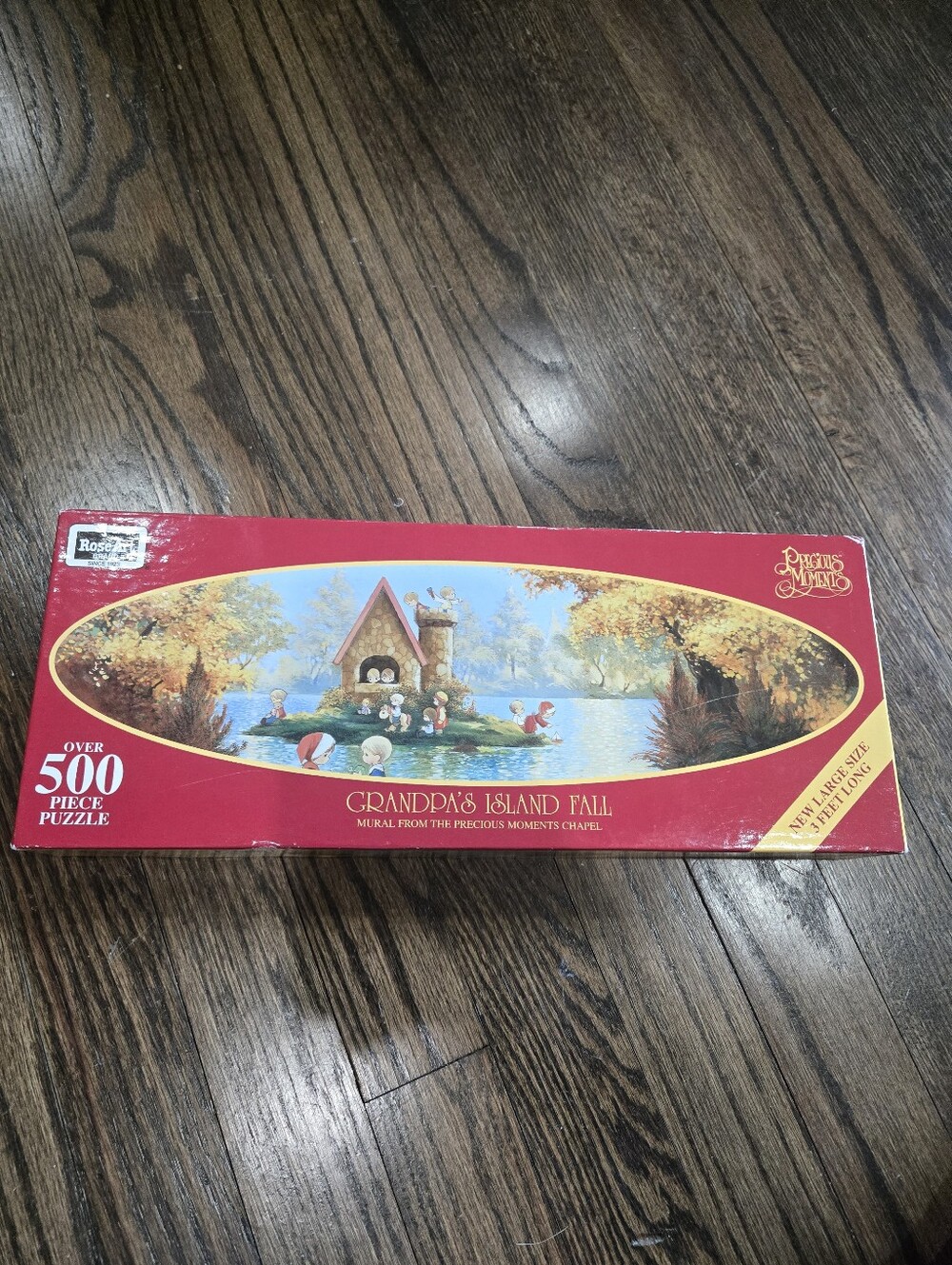 Vintage 1995 Precious Moments Grandpa's Island Fall RoseArt 500 Pc Puzzle NIB